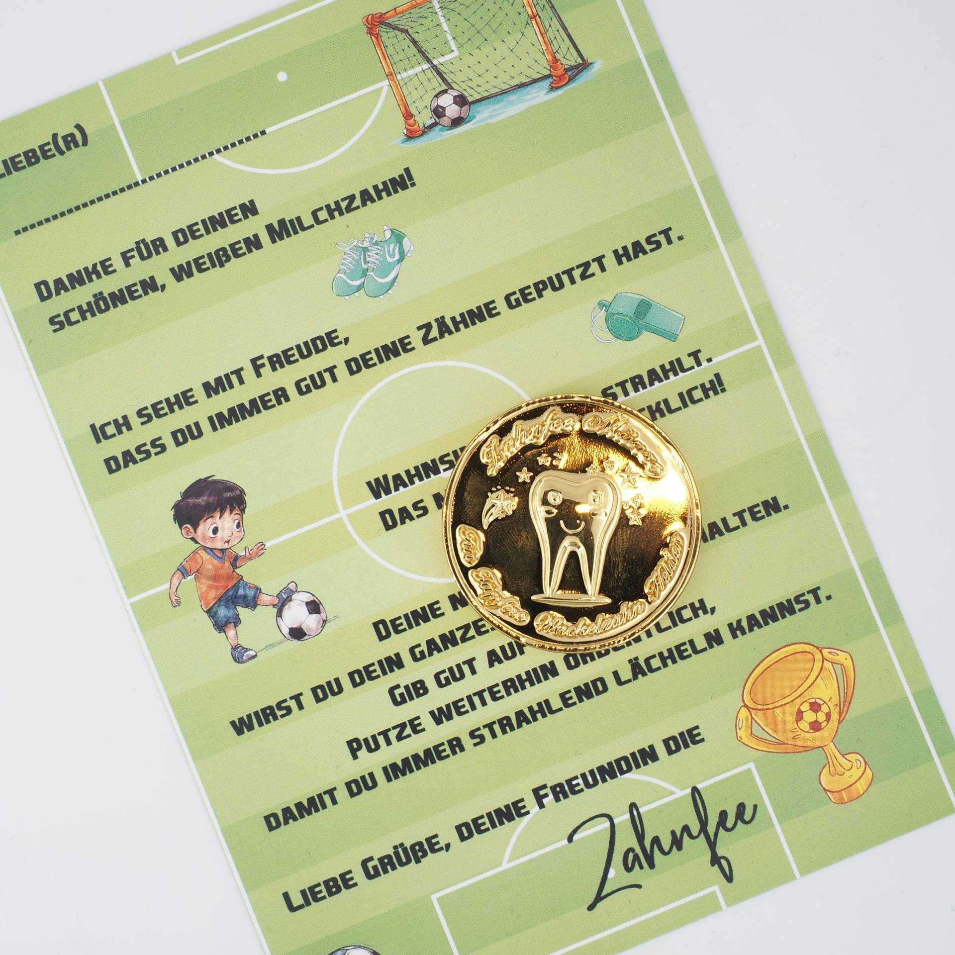 Zahnfee Brief Karte Fußball Mit Goldmünze Zahnfee Brief Karte Fußball Mit Goldmünze von Etsy - MotzisBunteWelt2014