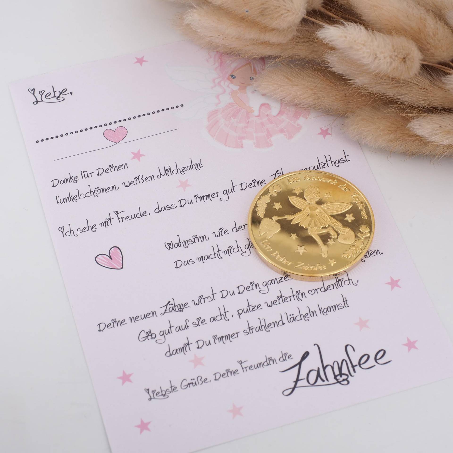Zahnfee Brief Mit Goldmünze Wackelzahn Milchzahn von Etsy - MotzisBunteWelt2014