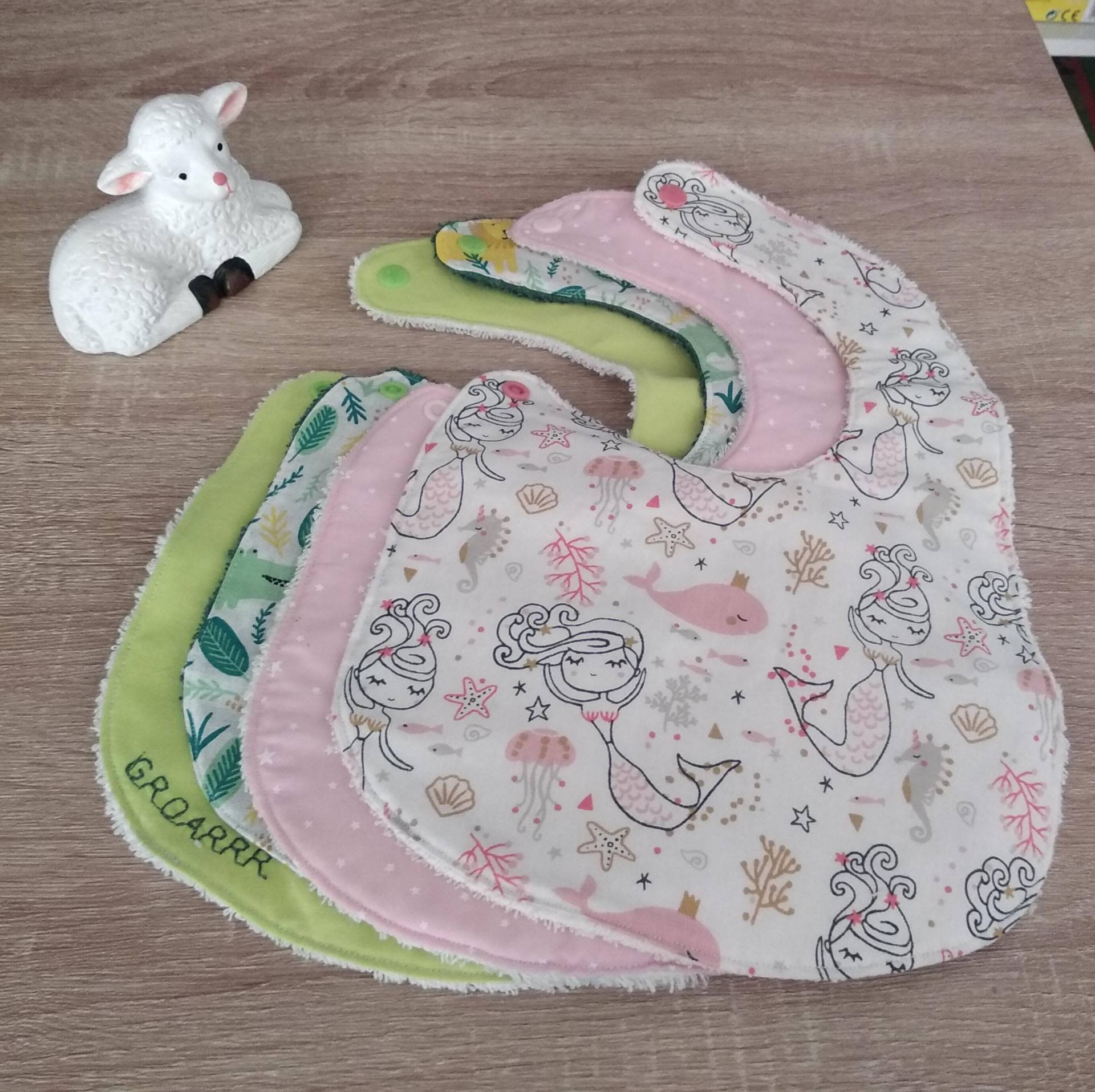 Babylätzchen 0-6 Monate von Etsy - Moutonlaineux