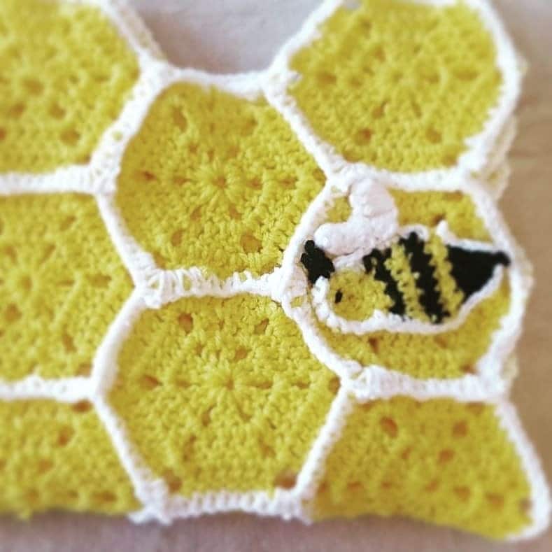 Handarbeit Häkeln Honigbiene | Erwachsene/Baby Decke von Etsy - MrsDYarnables