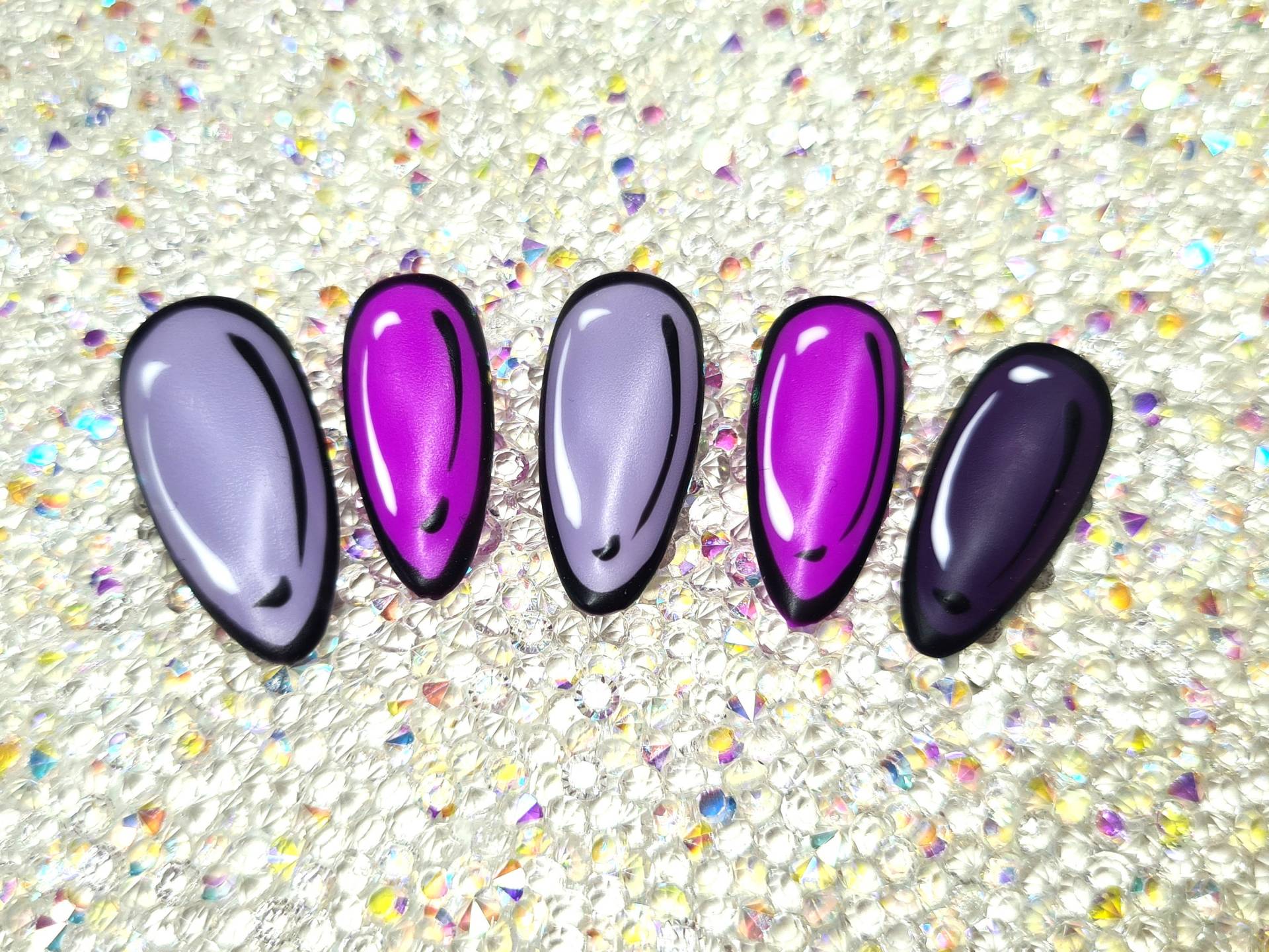 Press On Nail - Comic Design Press On Nail - Comic Design von Etsy - MrsSuNails