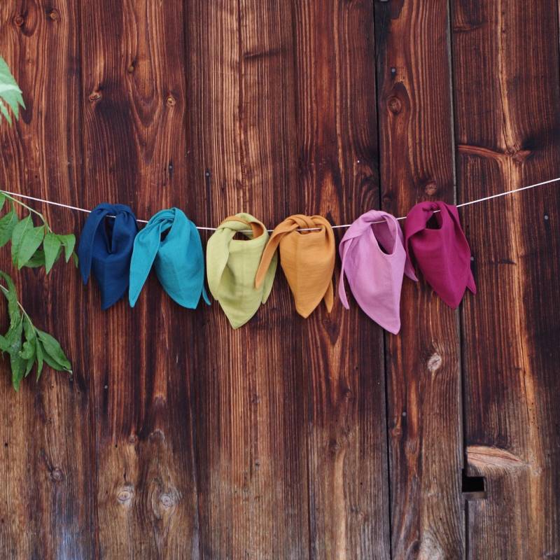 Halstuch, Lätzchen Oder Spucktuch Aus Musselin. Längste Kante 65 cm von Etsy - MumutShop