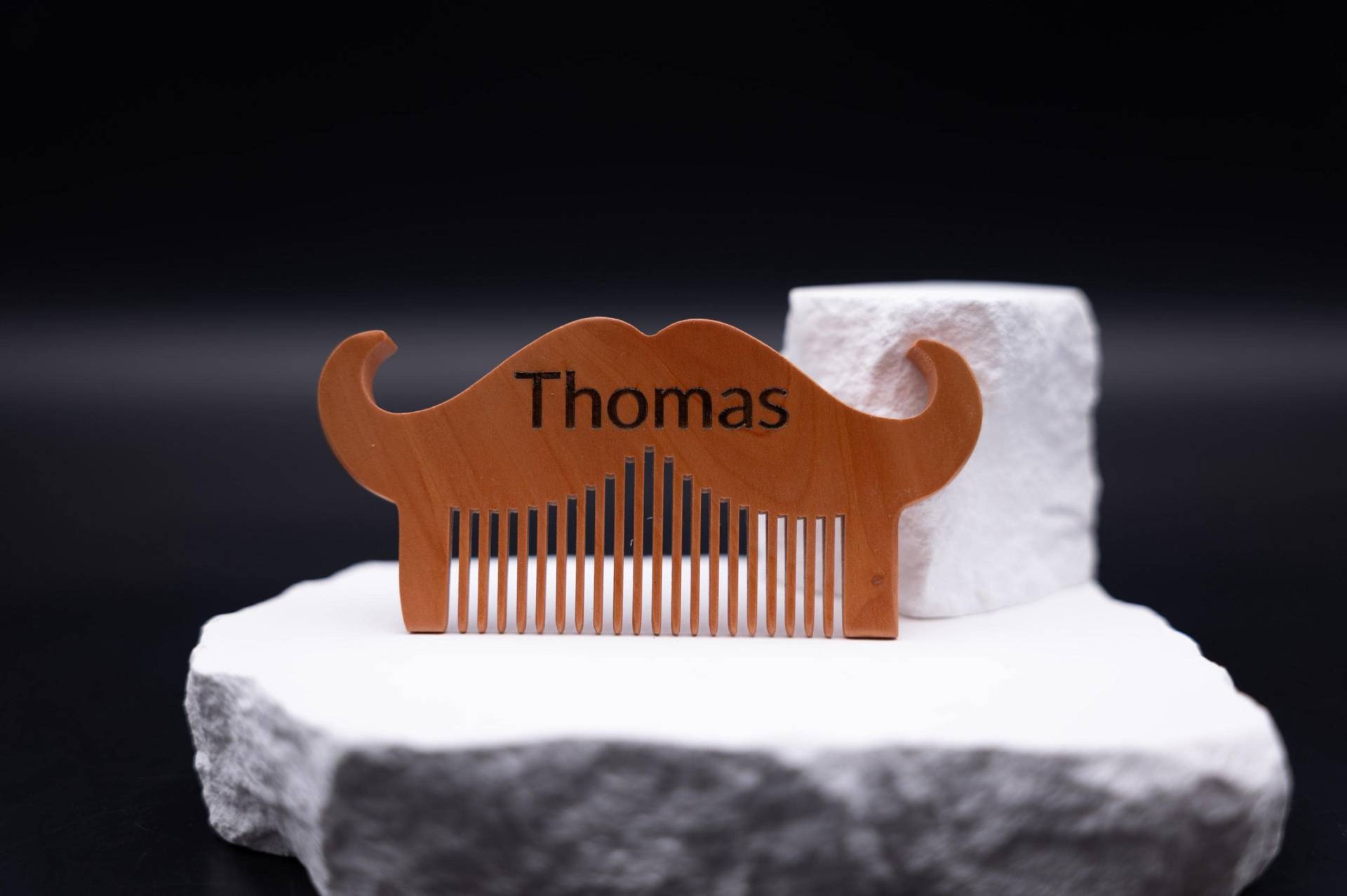 Bartkamm Personalisiert Mit Gravur - Holzkamm in Schnurrbart-Form Geschenk Für Männer von Etsy - MyDesignStyleCOM