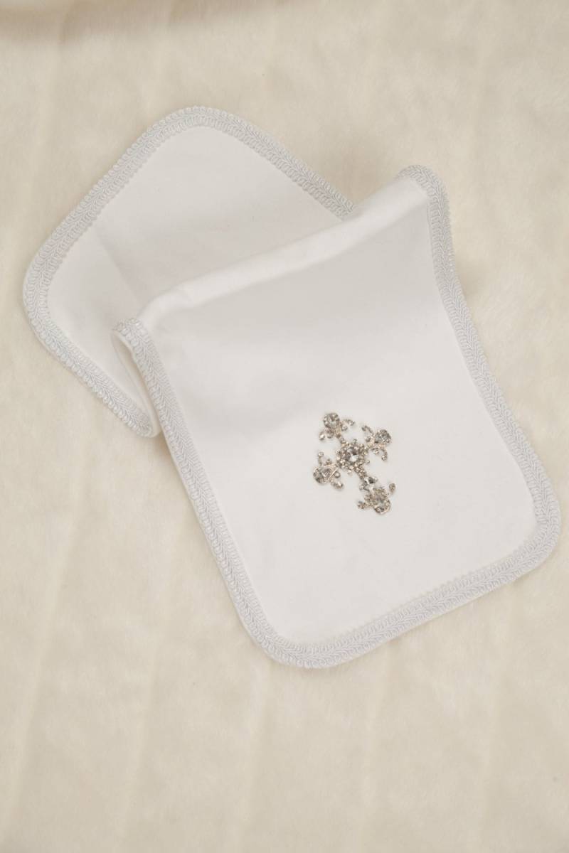 Baby Spucktuch Mit Strass Kreuz von Etsy - MyLolliflopsLLC