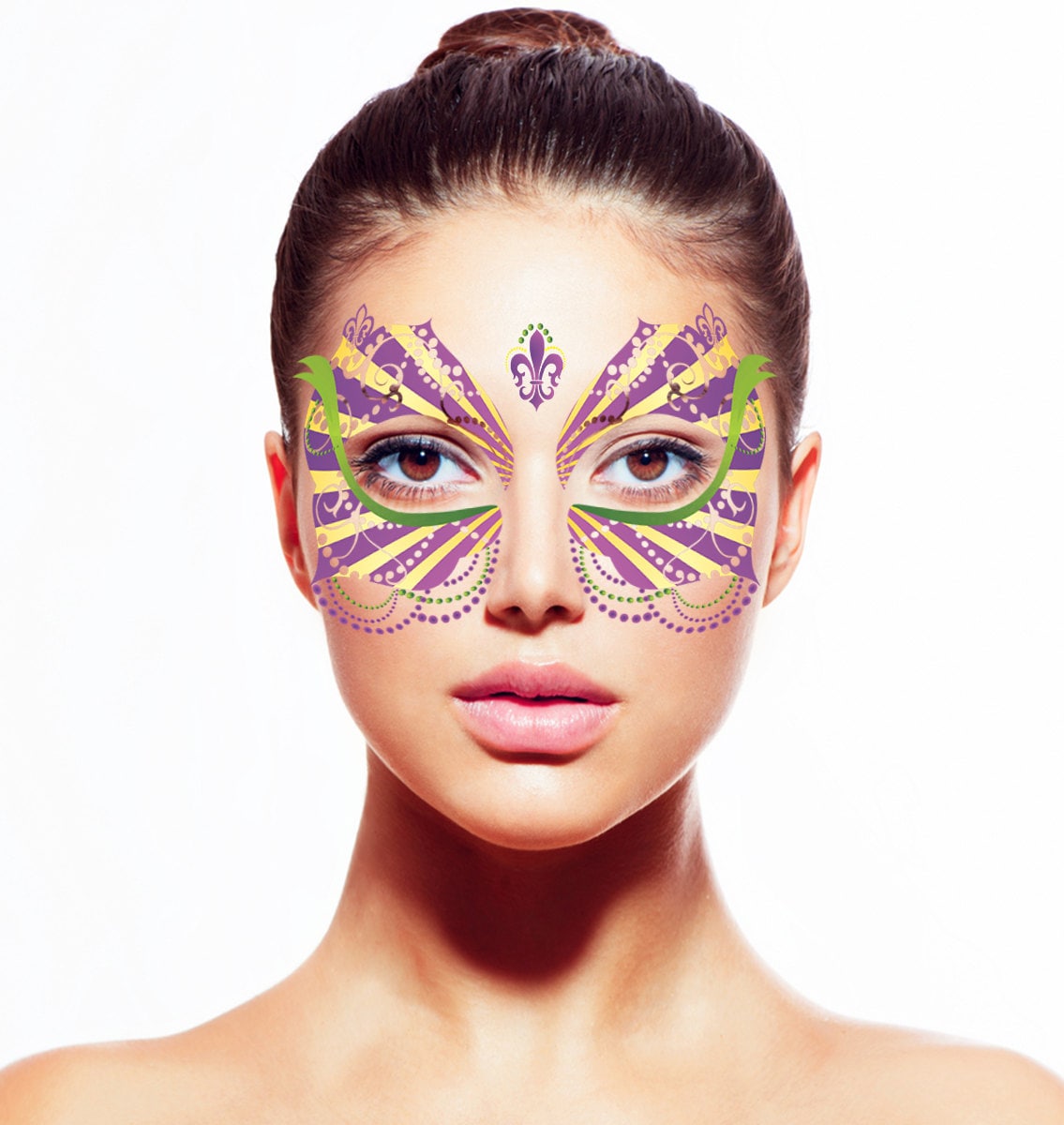 Ihre Karneval Temporäre Tattoo Gesichtsmaske von Etsy - MyMasqueRage