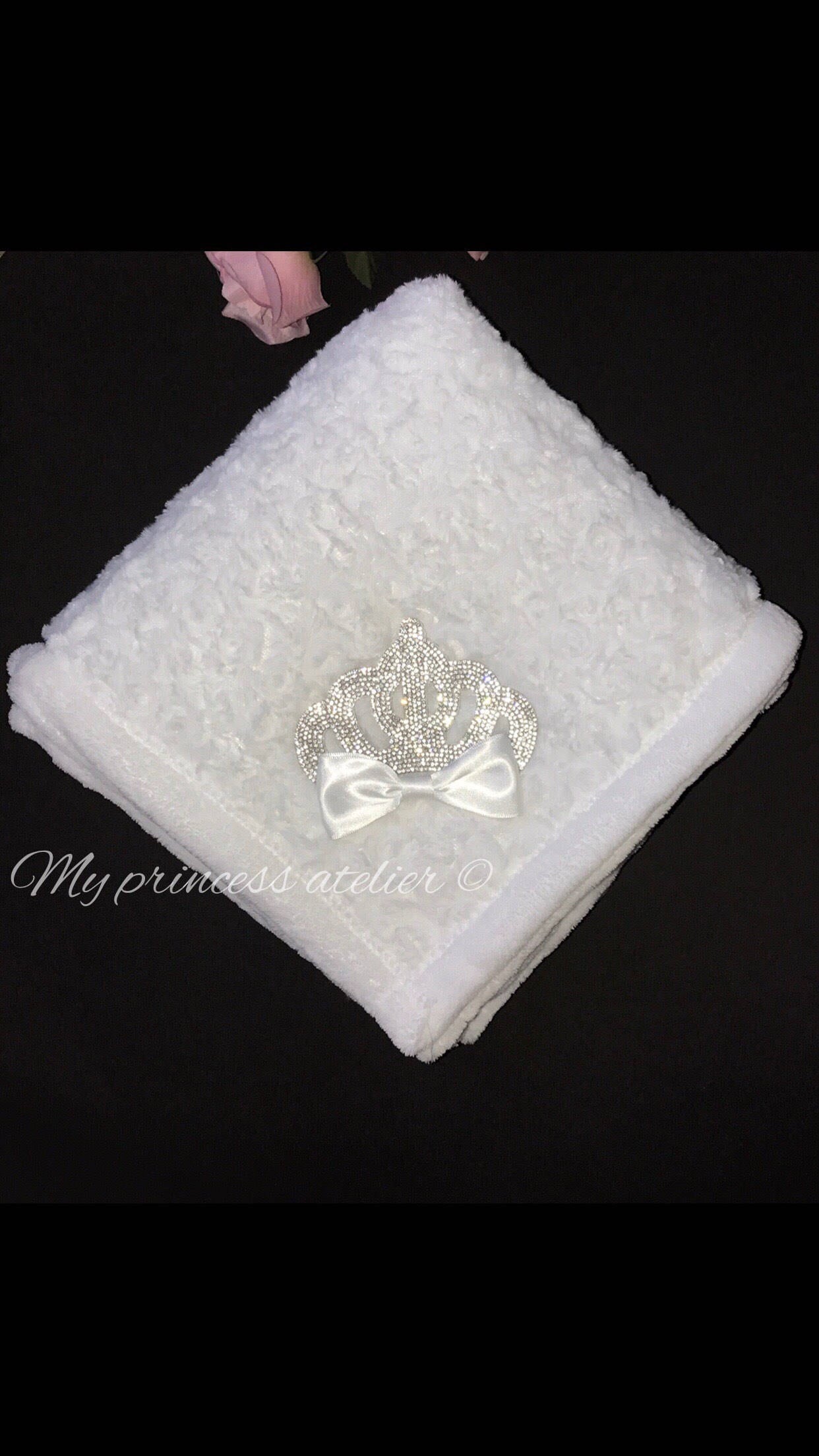 Baby Decke/ Taufdecke/ Unisex Widmungsdecke/ Weiße Decke von Etsy - MyPrincessAtelier