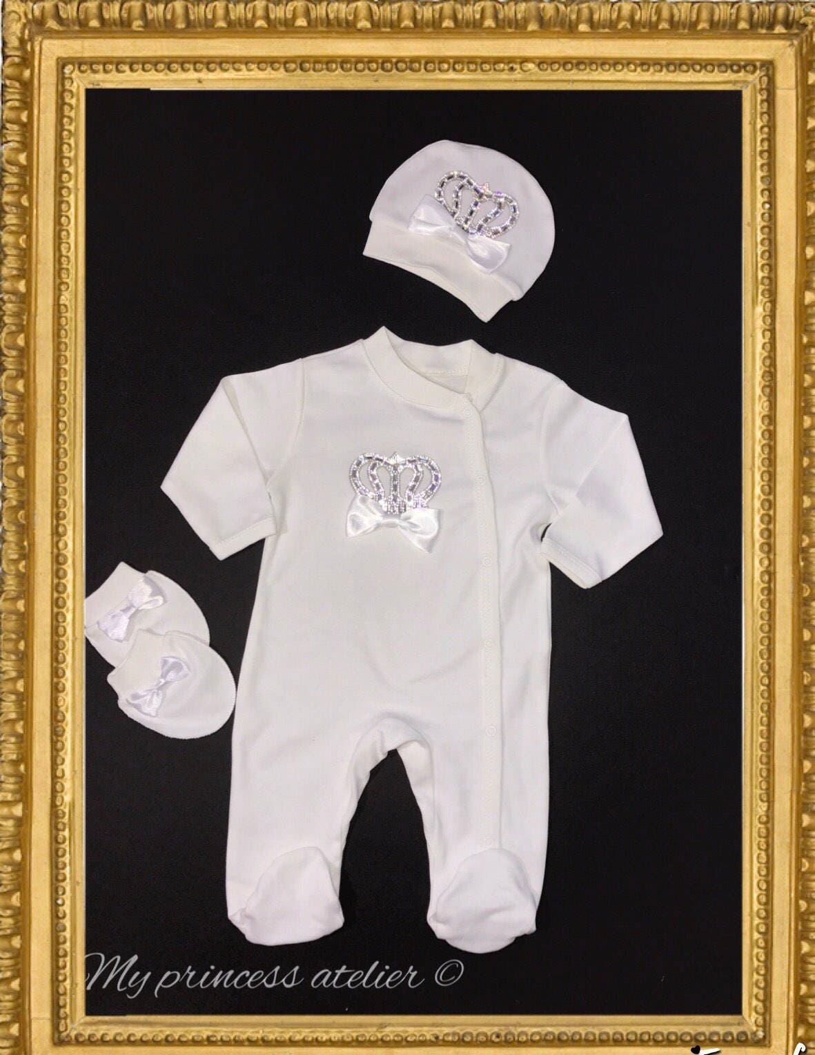 Baby Junge Taufe Gesetzt, Neugeborenen Outfit, Kommen Nach Hause Babyausstattung Set Junge Krone Jeweled Nehmen Satz, Der Prinz Ist Da von Etsy - MyPrincessAtelier