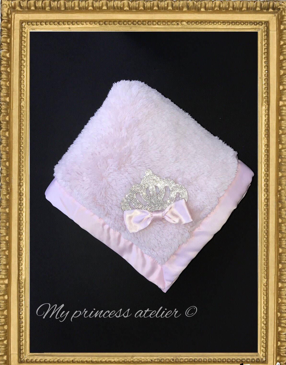 Mädchen Rosa Decke, Krone Kristall Mädchen-Dusche-Geschenk, Neugeborene Kommenden Hause Decke Mädchen, Blanke von Etsy - MyPrincessAtelier