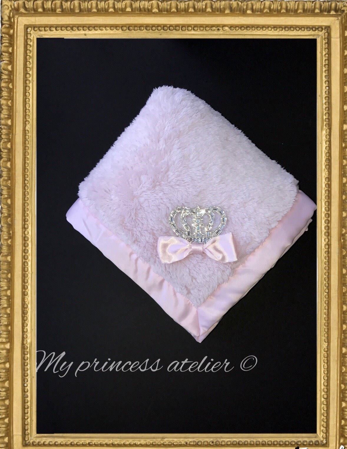 Mädchen Rosa Decke, Krone Kristall Mädchen-Dusche-Geschenk, Neugeborene Kommenden Hause Decke Mädchen, Blanke von Etsy - MyPrincessAtelier