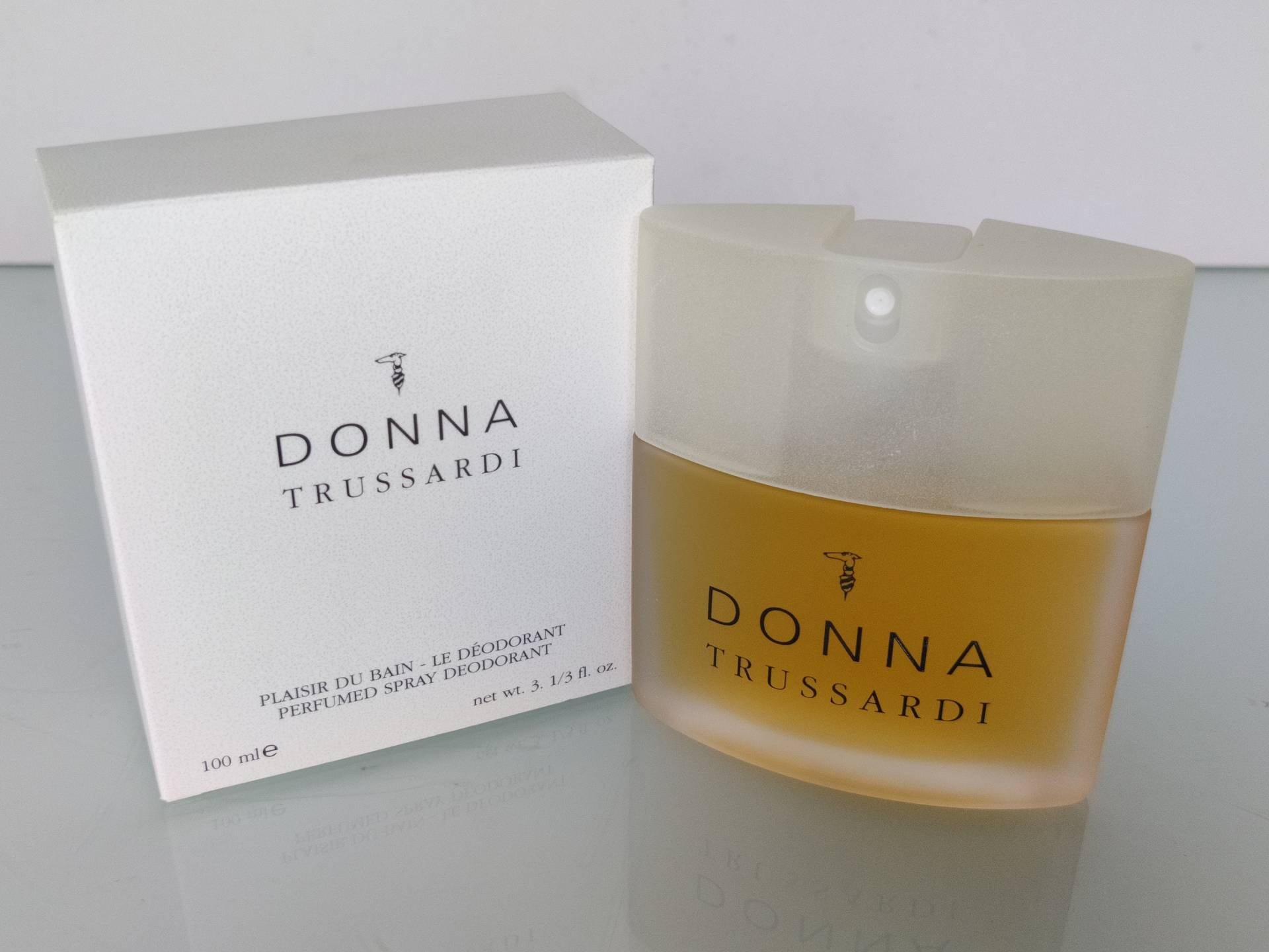 Donna Trussardi | 1994 Vintage Parfümiertes Deodorant "Plaisir Du Bain - Le Déodorant" 100 Ml/3, 4 Fl.oz. Brandneue Original Box von Etsy - MyVintageGadgets