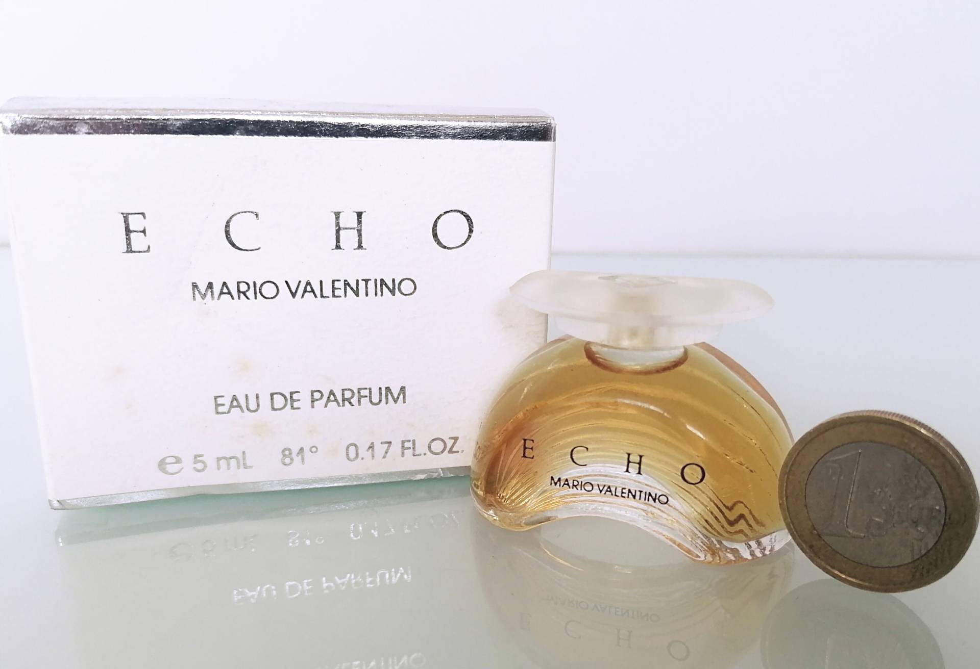 Miniatur Echo Mario Valentino | 1989 Eau De Parfum 5 Ml/0, 17 Fl.oz Vintage Mini in Box von Etsy - MyVintageGadgets