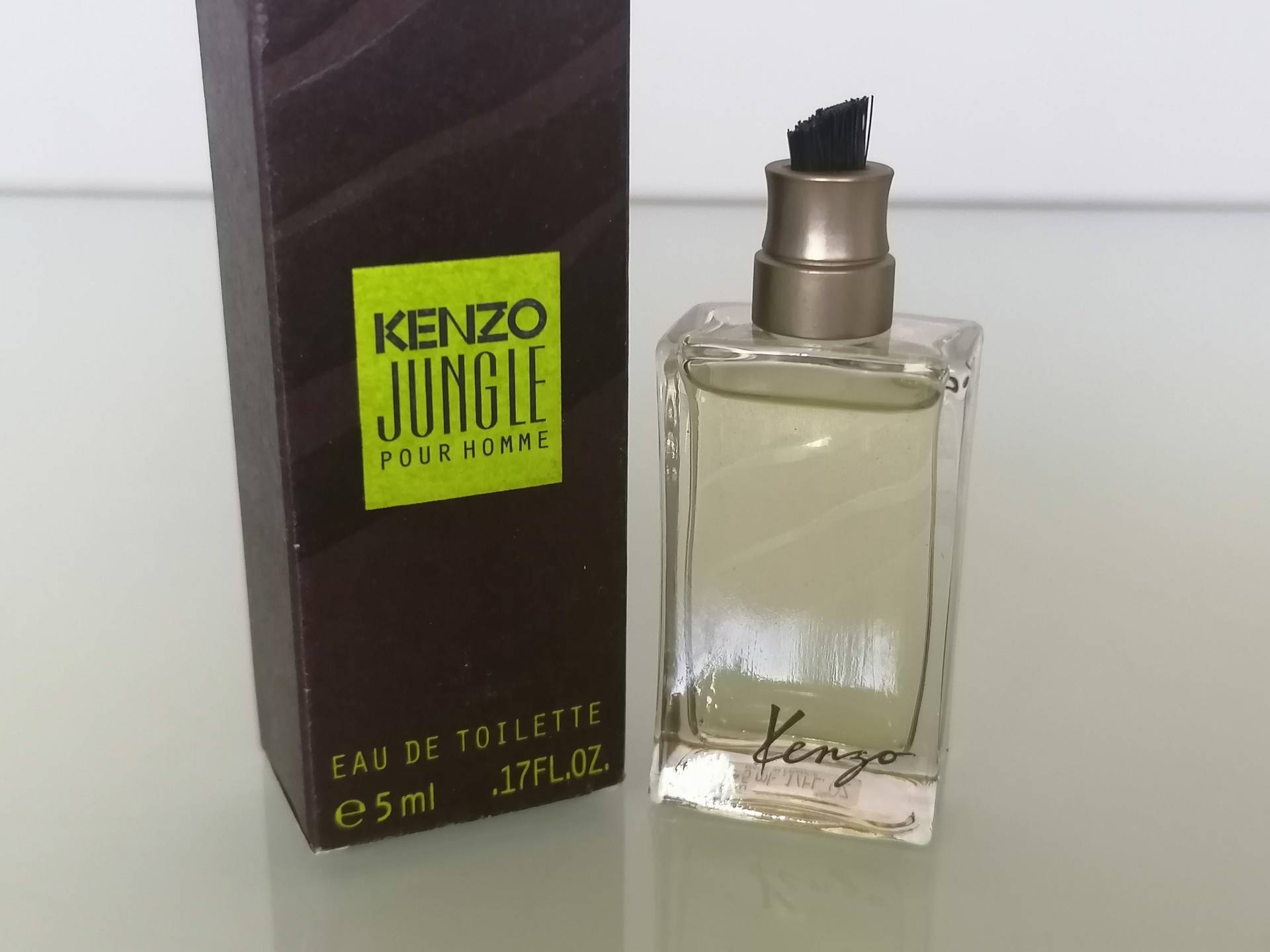Miniatur Kenzo Jungle Pour Homme | 1998 Eau De Toilette 5 Ml/0, 17 Fl.oz Vintage Parfum Sample von Etsy - MyVintageGadgets