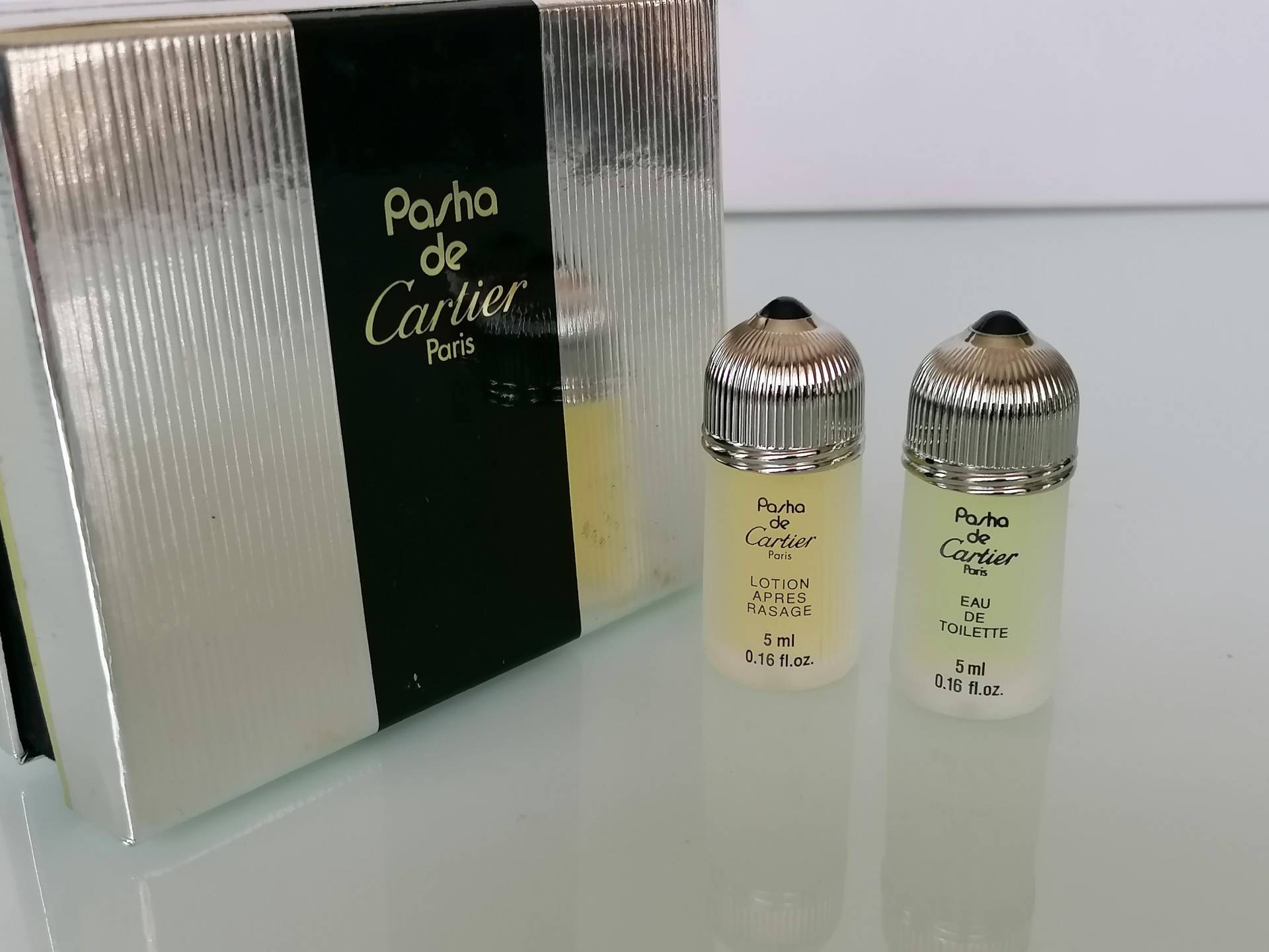 Miniatur Pasha De Cartier Set X2 Mini Parfum 5 Ml , Sammlerdose von Etsy - MyVintageGadgets