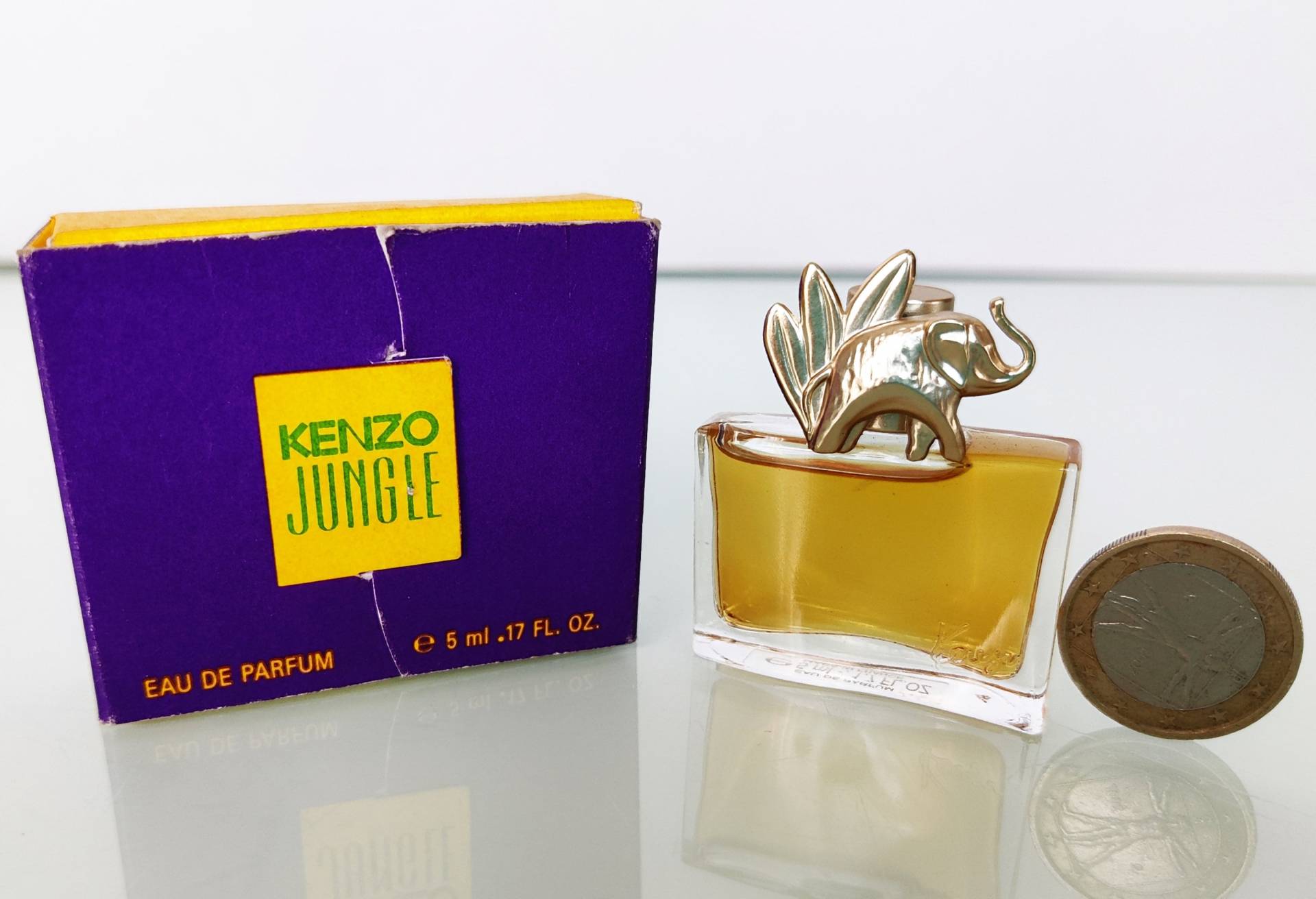 Miniature Kenzo Jungle "L'elephant" | 1996 Eau De Parfum 5 Ml Vintage Parfüm Probe von Etsy - MyVintageGadgets