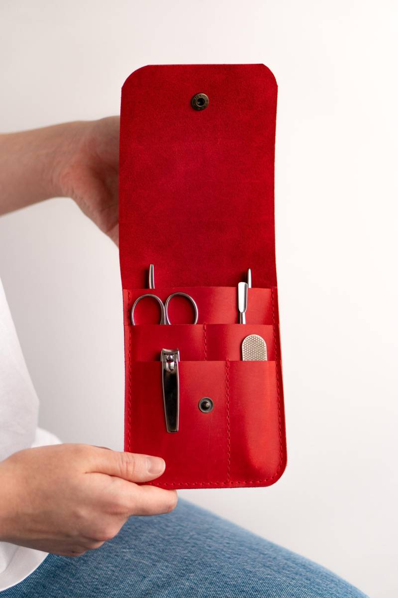 Beutel-Organizer Für Maniküre Set - Organizer Werkzeuge - Maniküre - Ledertasche - Personalisierung - Leder von Etsy - NEworkshopUA