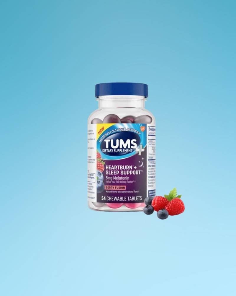 Tums+ Chewable Tablets With Melatonin - Berry Fusion Flavor Heartburn Relief & Sleep Support 54 Count von Etsy - NMN1000
