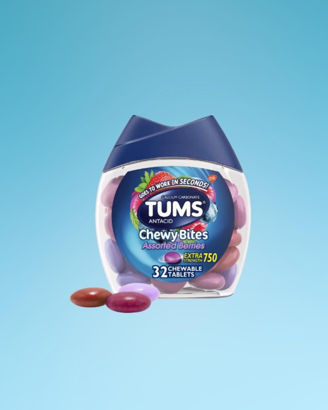 Tums Chewy Bites Heartburn Relief Antacid - Berry Flavor Fast Acting Chewable Tablets 32 Count Tums Chewy Bites Heartburn Relief Antacid - Berry Flavor Fast Acting Chewable Tablets 32 Count von Etsy - NMN1000