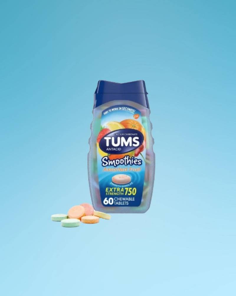 Tums Smoothies Extra Strength Antacid Tablets - Assorted Fruit Flavor Fast Heartburn & Acid Indigestion Relief 60 Count Tums Smoothies Extra Strength Antacid Tablets - Assorted Fruit Flavor Fast Heartburn & Acid Indigestion Relief 60 Count von Etsy - NMN1000