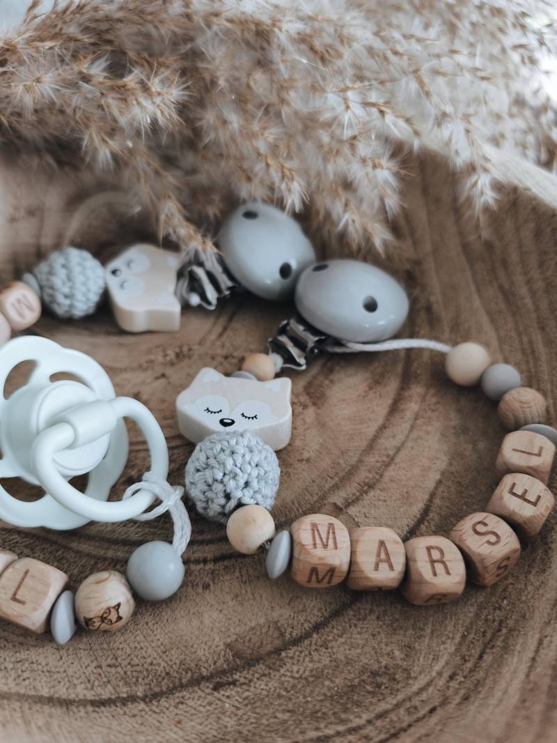 Schnullerkette | Personalisiert von Etsy - NaMosDekoliebe
