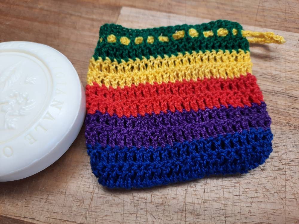 Häkel Seifen Säckchen Regenbogen Häkel Seifen Säckchen Regenbogen von Etsy - Nachtklabauter