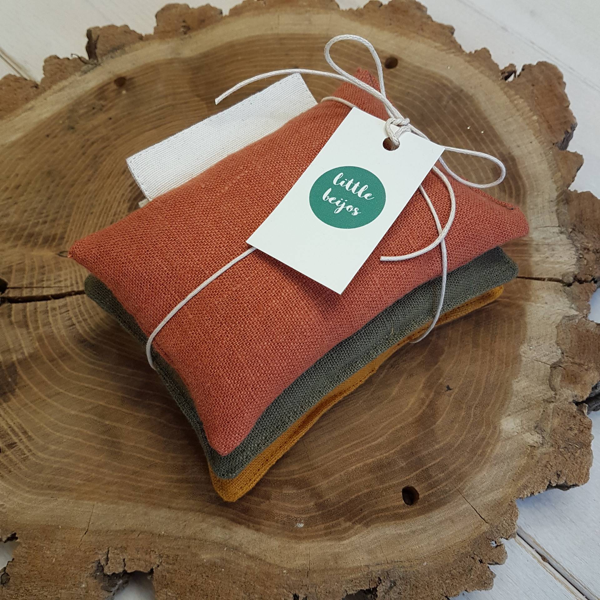 Handwärmekissen Personalisiert 3Er - Oeko-Tex® Leinen von Etsy - Nadelspitze