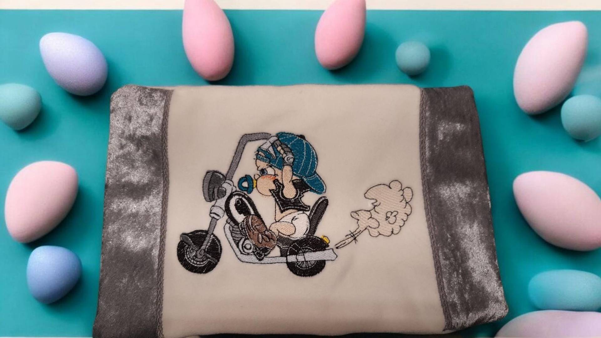 N-Kh0010 Kissenbezug Für Zb. Kirschkernkissen 28x18cm - Handmade, Bestickt von Etsy - NadelzauberbyGK