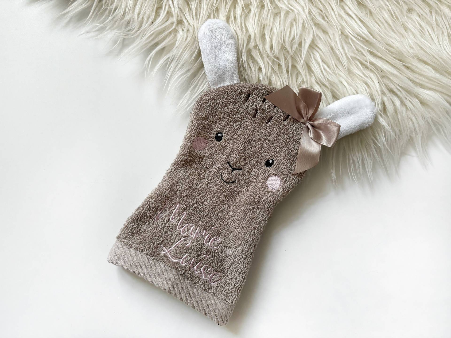 Waschlappen Hase Personalisierbar von Etsy - Naehckisch