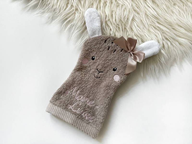 Waschlappen Hase Personalisierbar Waschlappen Hase Personalisierbar von Etsy - Naehckisch