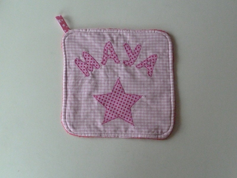 Waschlappen Stern Mit Namen Waschlappen Stern Mit Namen von Etsy - Naehoase