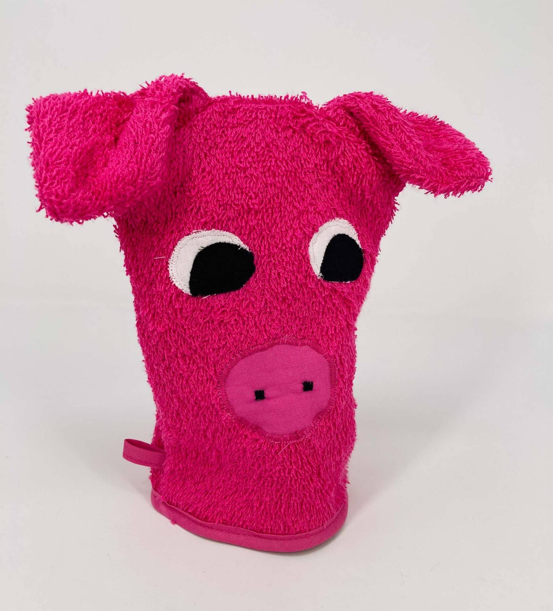 Wasch-Handschuh "Wasch-Ferkel" Kleines Schwein Pink von Etsy - NaehwerkstattBerlin