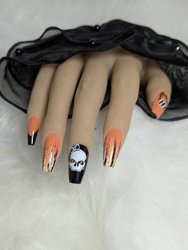 Harley Davidson/Bike Nägel Press On Nails Set Gelnägel /Kunstnägel Hd von Etsy - NagelUniversum