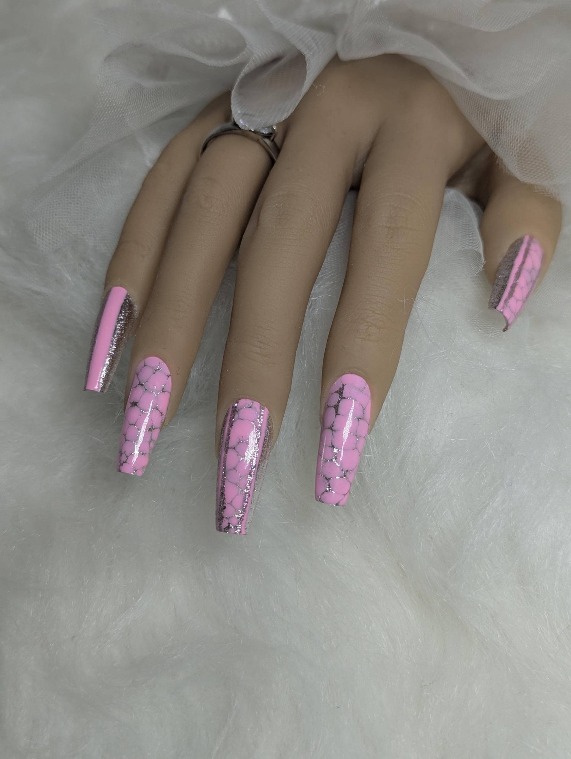 Press On Nails Set/Nägel Gelnägel /Kunstnägel Rosa von Etsy - NagelUniversum
