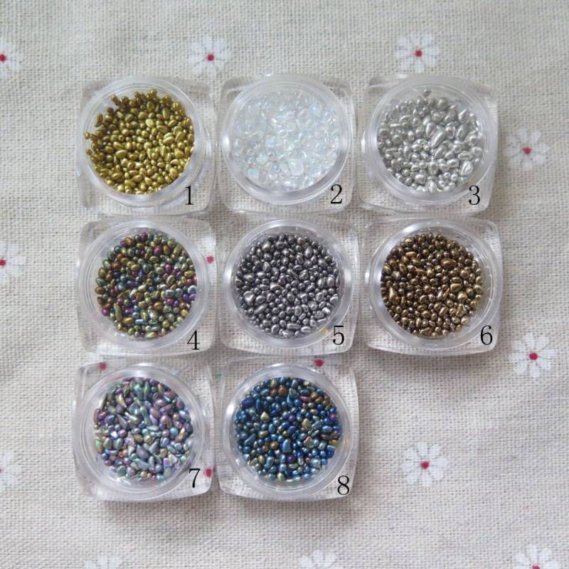 1 Glas 3D Ca. 3G/Nail Art Mini Überzogene Glassteine Dekoration Tiny Deco von Etsy - NailAngel2019