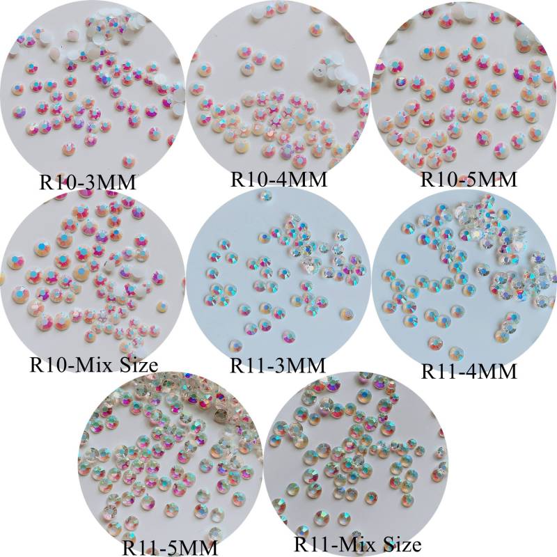 100Pcs Nail Art Harz Strass 4mm/5mm Wirbel Form Weiß Ab Und Transparente Farben R10-11 von Etsy - NailAngel2019