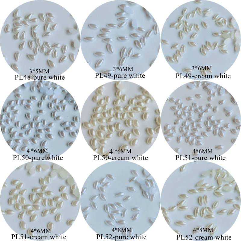 100Pcs Verschiedene Formen Flach-Zurück Perle Tropfen Oval Reis Form Nagel Dekoration Kunst von Etsy - NailAngel2019