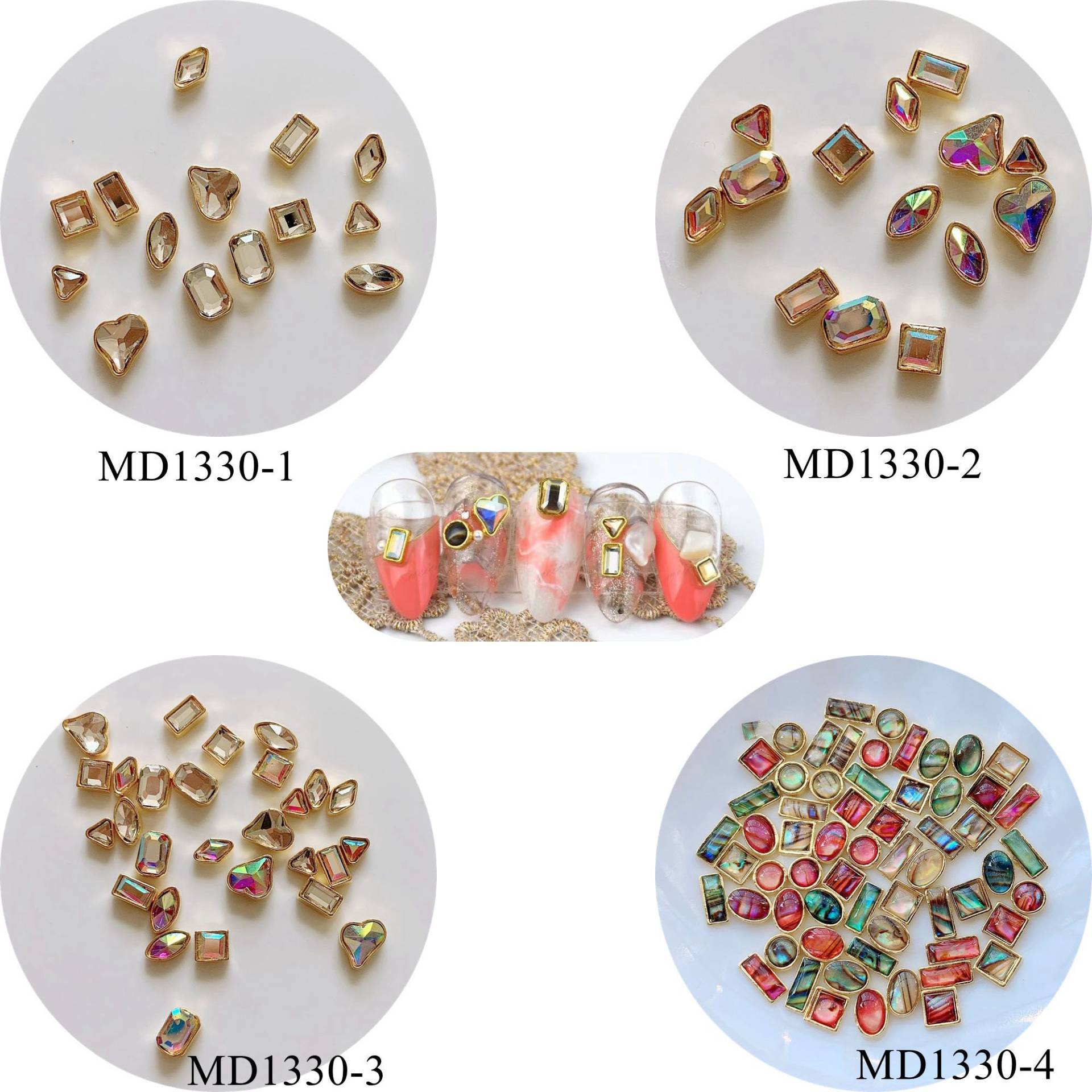 10Pcs/Tasche Nail Art Metall 3D Charms Stein Deco Mix Tasche Crystal Und Ab Gem Mit Gold Basis Schale Md1330 10Pcs/Tasche Nail Art Metall 3D Charms Stein Deco Mix Tasche Crystal Und Ab Gem Mit Gold Basis Schale Md1330 von Etsy - NailAngel2019