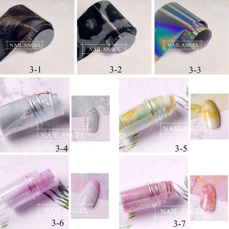 1Bottle Verschiedene Farben Nail Art Folien Transfer Stciker Sticker 4cm1M in Plastikflasche 3 1Bottle Verschiedene Farben Nail Art Folien Transfer Stciker Sticker 4cm1M in Plastikflasche 3 von Etsy - NailAngel2019