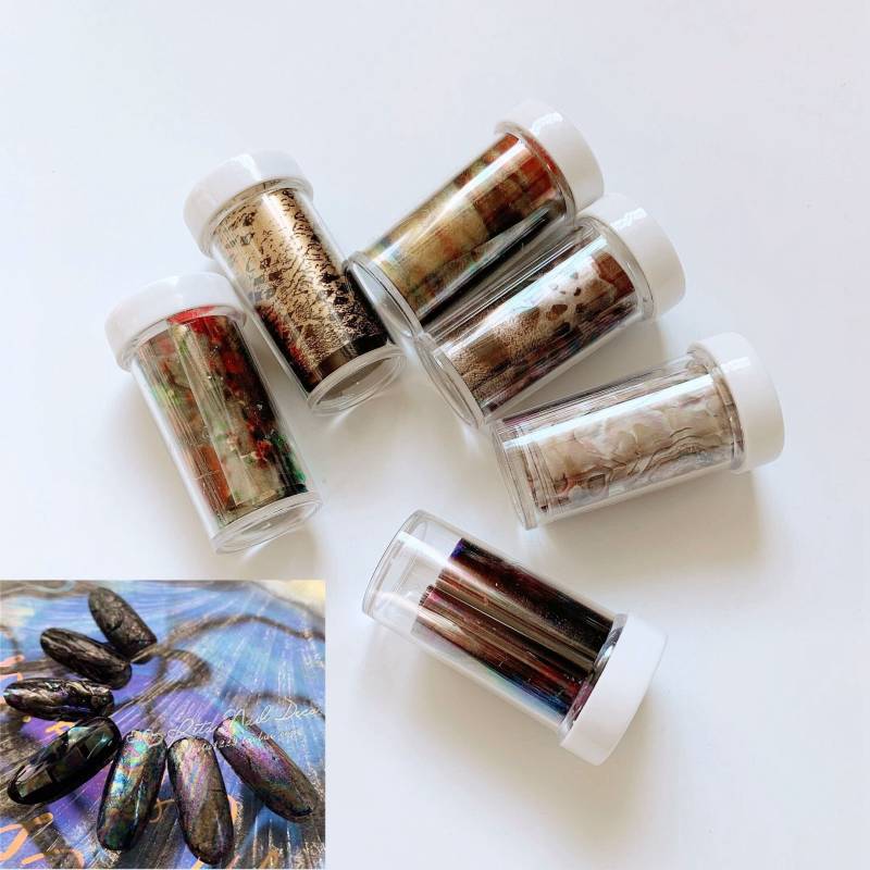 1Flasche Verschiedene Farbe Nail Art Folie Transfer Stciker Aufkleber 4cm 1M in Plastikflasche 1Flasche Verschiedene Farbe Nail Art Folie Transfer Stciker Aufkleber 4cm 1M in Plastikflasche von Etsy - NailAngel2019