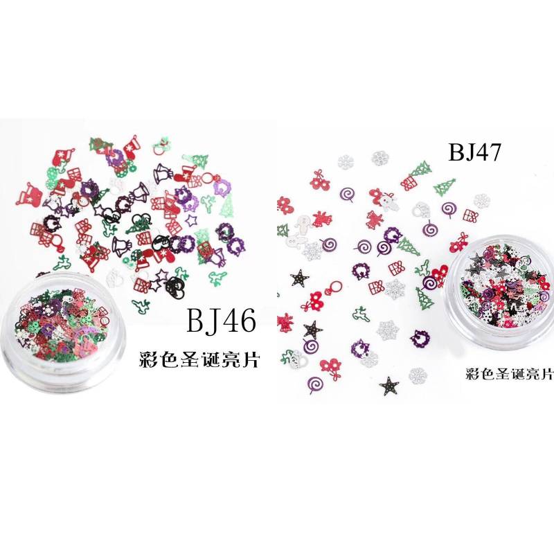1Jar Mixed-Design Bunt Vergoldet Hartmetall Aufkleber Nicht Klebende Weihnachten Mix Designs Metall Bj46/47 von Etsy - NailAngel2019