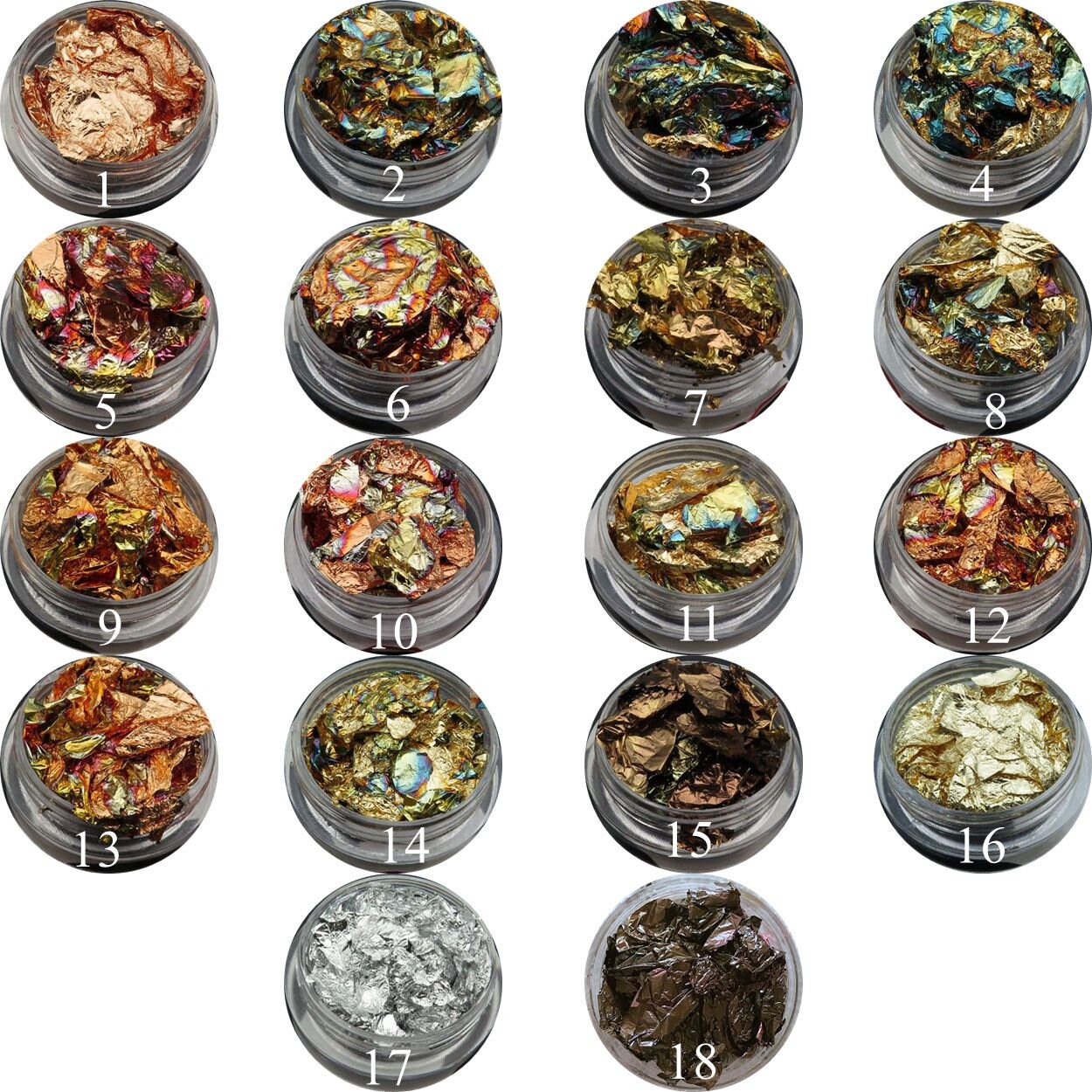 1Jar Verschiedene Farben Dünne Folie Blatt Nagel Kunst Dekoration Nail Art Glitter von Etsy - NailAngel2019