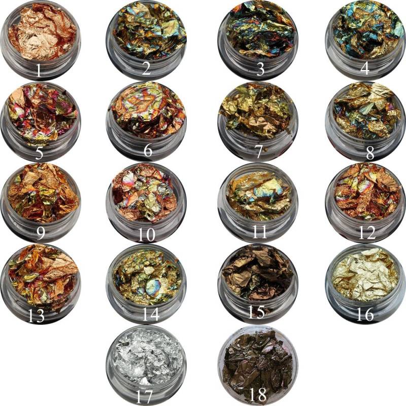 1Jar Verschiedene Farben Dünne Folie Blatt Nagel Kunst Dekoration Nail Art Glitter von Etsy - NailAngel2019