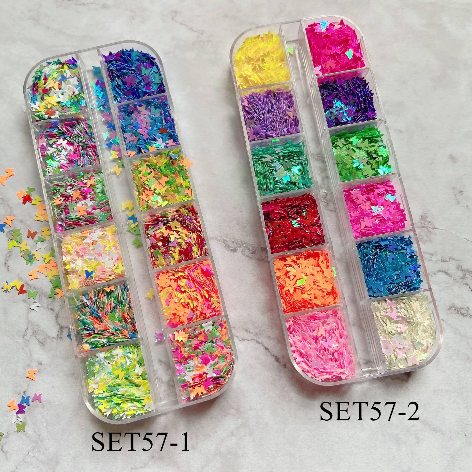 1Set Nail Art 12-Farbe Schmetterling Glitter Stücke Dekoration Set57 1Set Nail Art 12-Farbe Schmetterling Glitter Stücke Dekoration Set57 von Etsy - NailAngel2019