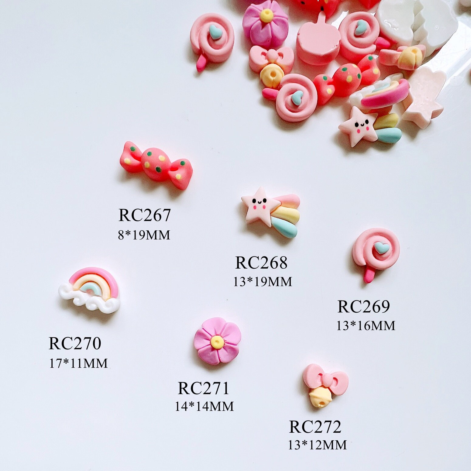 30 Stück/Tasche Cartoon Candy Regenbogen Blume Schleife Deko Resin Nail Art Dekoration Nagel Diy Deco Rc267-272 30 Stück/Tasche Cartoon Candy Regenbogen Blume Schleife Deko Resin Nail Art Dekoration Nagel Diy Deco Rc267-272 von Etsy - NailAngel2019