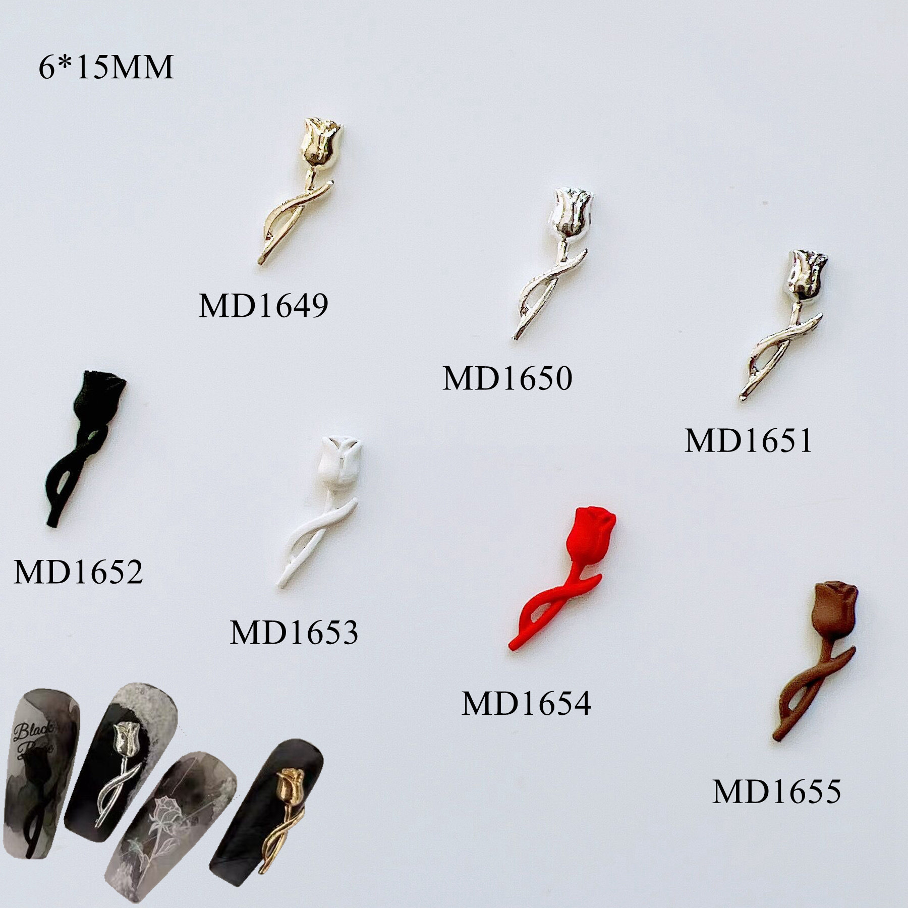 5 Stück/Tasche Nail Art Metall 3D Charms Blume Rose Design Nagel Deco Md1649-1655 5 Stück/Tasche Nail Art Metall 3D Charms Blume Rose Design Nagel Deco Md1649-1655 von Etsy - NailAngel2019