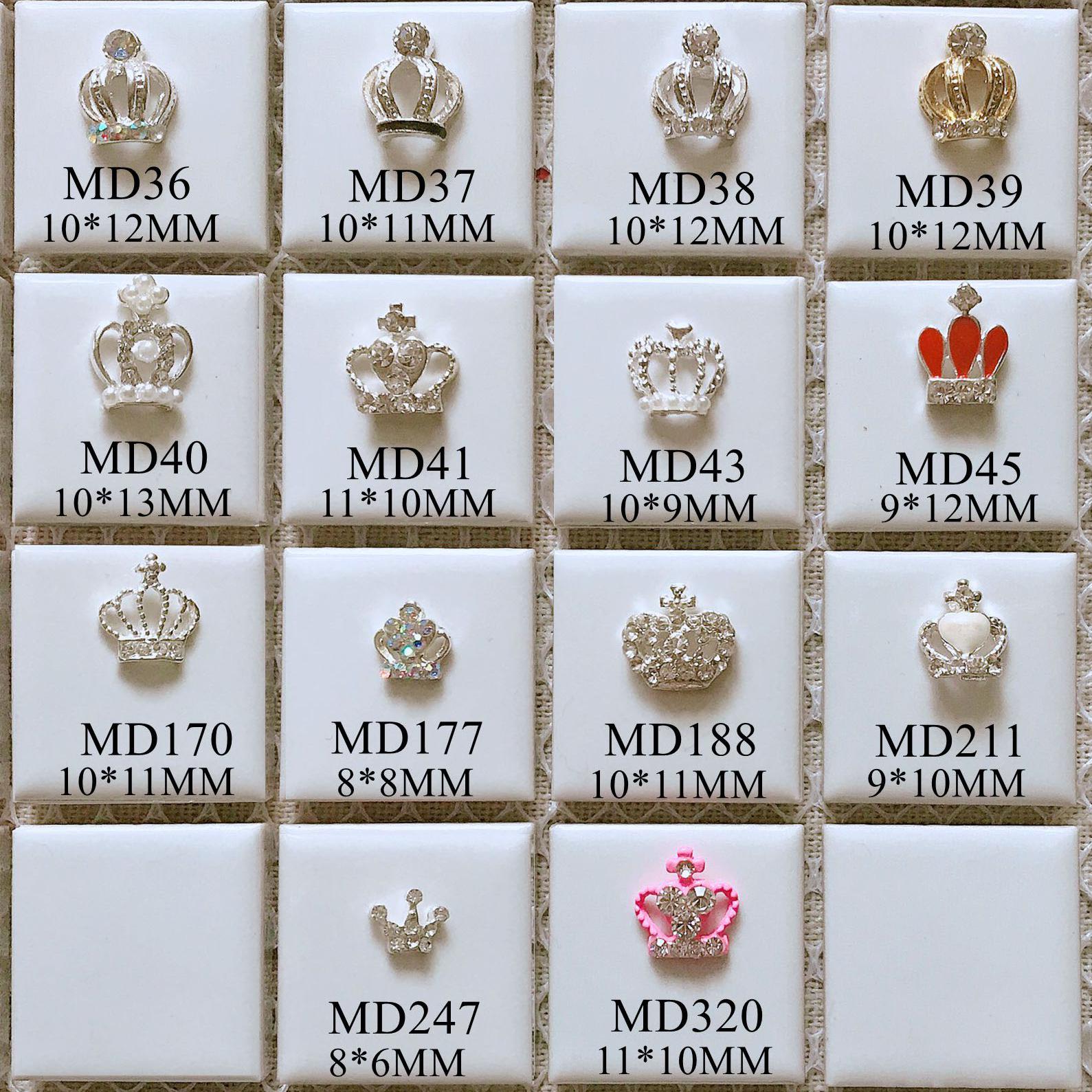 5 Stück Metall 3D Charms Metalldekoration Mit Strass Krone Deco Perlen Und Nail Art Dekoration von Etsy - NailAngel2019