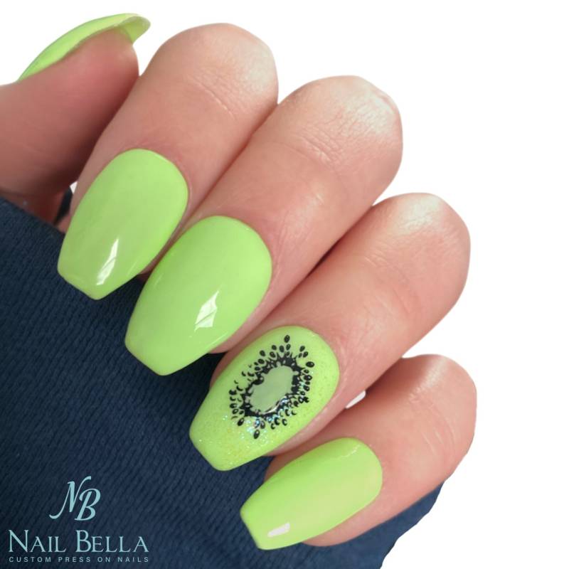 Frucht Press On Nails | Drücken Sie Auf Die Nägel Zum Aufpressen Kurz Kurzes Gefälschte von Etsy - NailBella