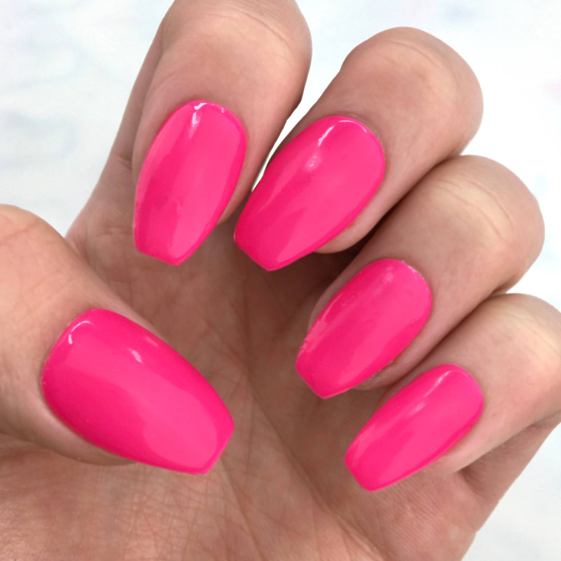 Wiederverwendbare Rosa Glänzende Nägel | Wunschform, 10-Teiliges Set Wiederverwendbare Rosa Glänzende Nägel | Wunschform, 10-Teiliges Set von Etsy - NailBella