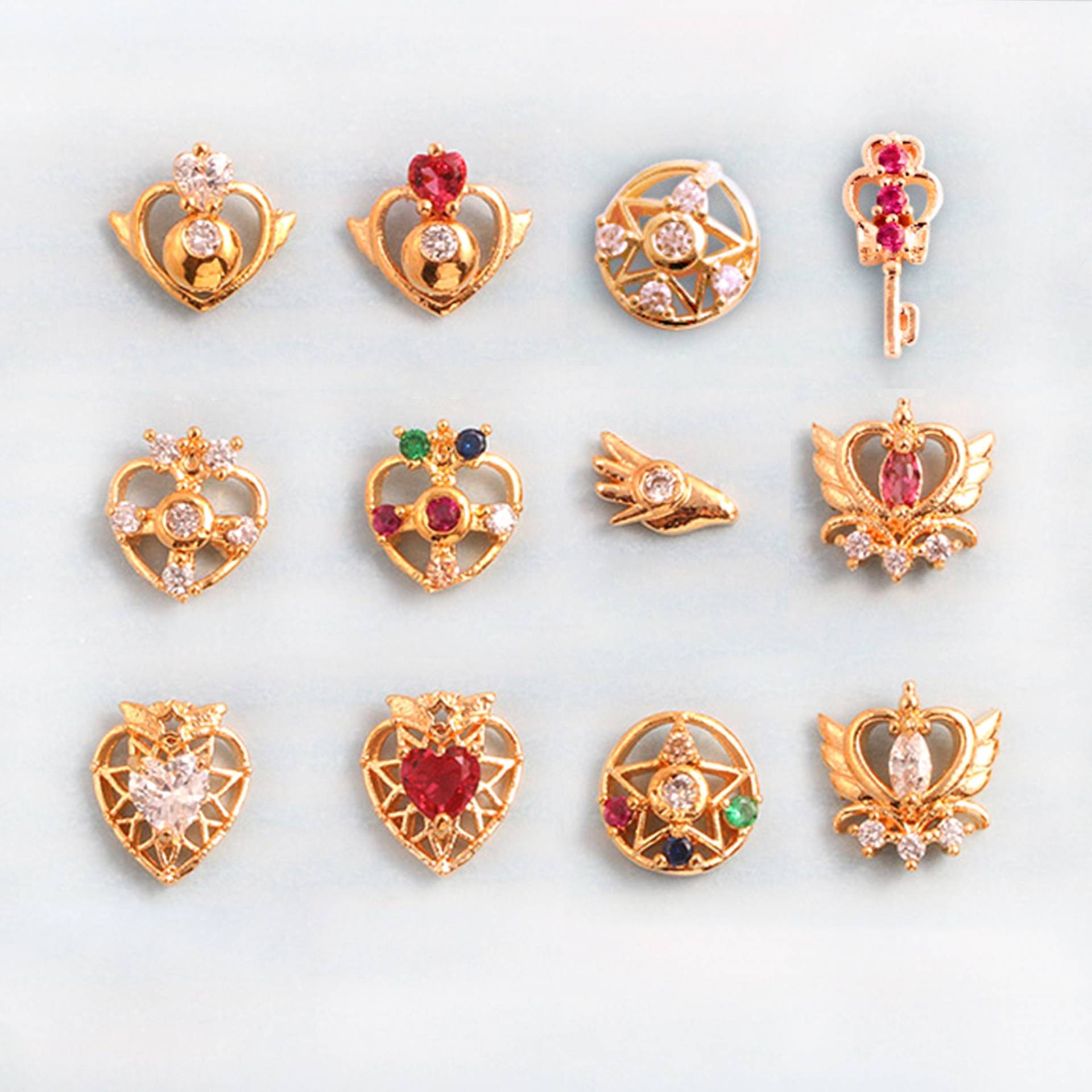12 Stück Sailor Moon Premium Nagel Charms 12 Stück Sailor Moon Premium Nagel Charms von Etsy - NailQueenNYC