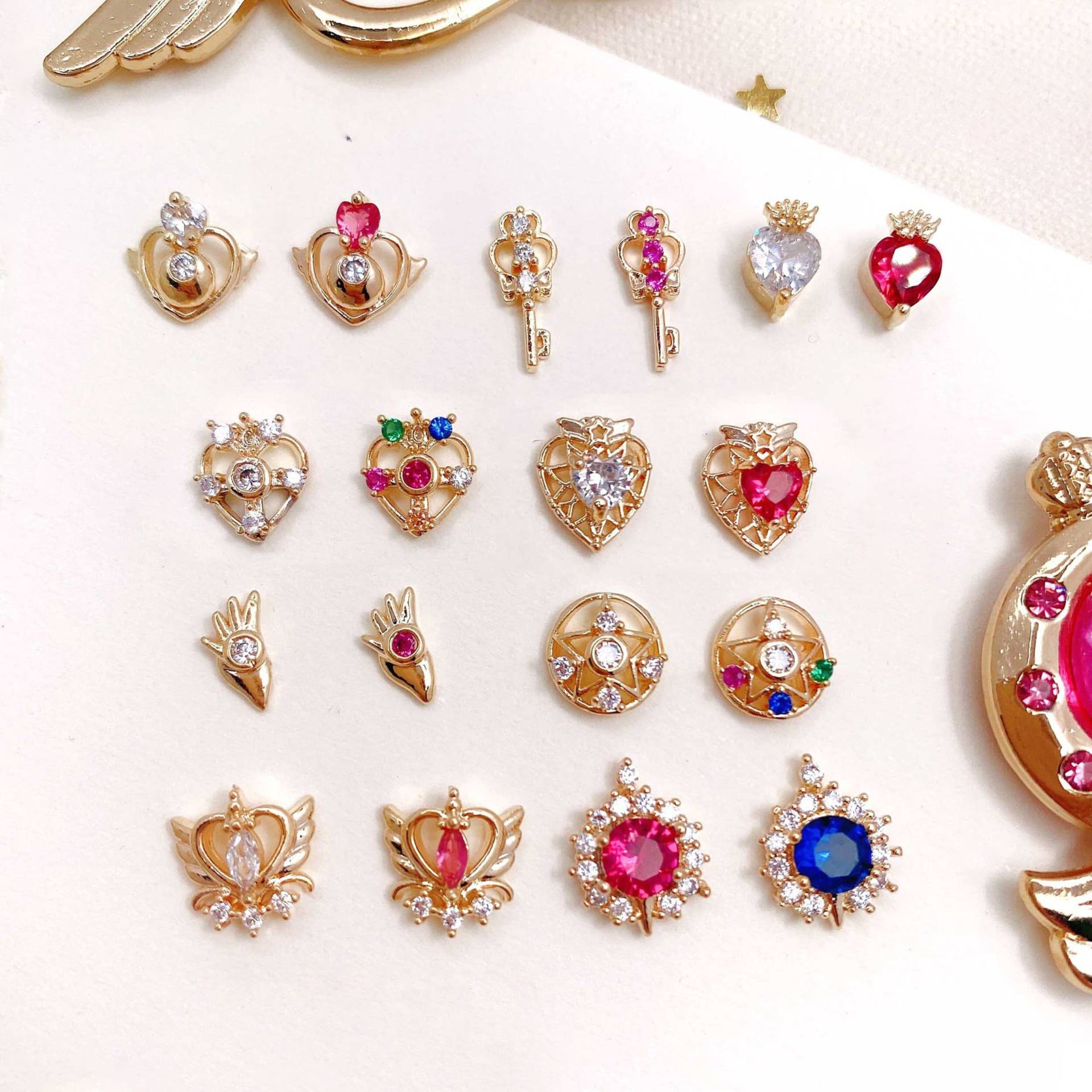 18 Stück Sailor Moon Premium Nagel Charms 18 Stück Sailor Moon Premium Nagel Charms von Etsy - NailQueenNYC
