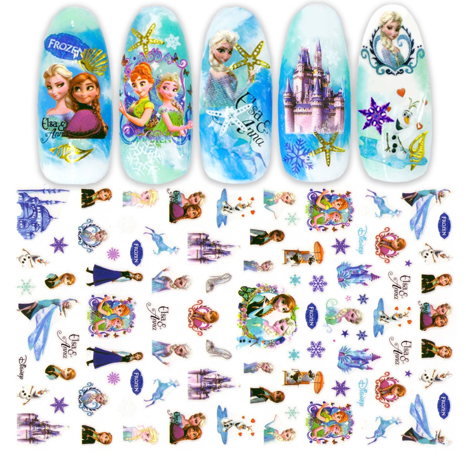 Frozen Nail Art Sticker Frozen Nail Art Sticker von Etsy - NailQueenNYC
